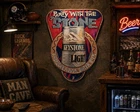 Keystone Light Vintage Metal Beer SIGN "Party With The Stone" 90's VERY RARE