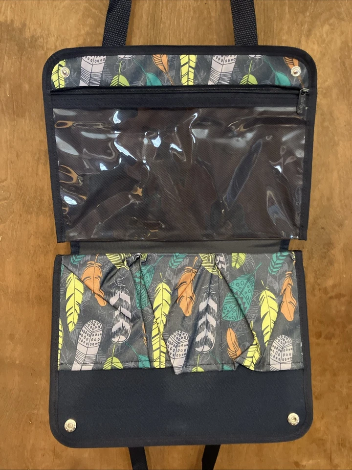 Thirty One Get Creative Caddy Falling Feathers Craft Bin Storage Organizer Carry - Image 4 of 4