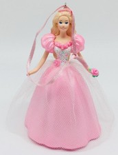 1996 Springtime Barbie Hallmark Ornament Easter Pink Purple Dress Princess
