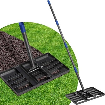 Rasen Nivellierrechen 5FT verstellbar Levelawn Werkzeug Schwerlast gebogene Kante Garten