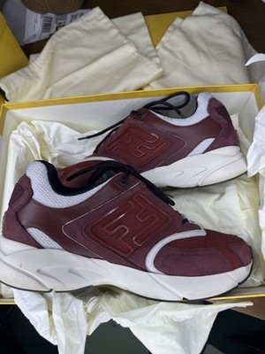 Fendi Faster Trainer Burgundy Size 9