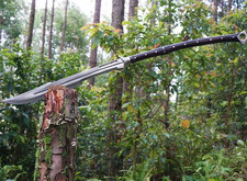 Machete de supervivencia moderno hecho a mano 40" acero alto carbono lanza vikinga camping espada