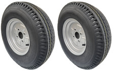 2 x Rad 5.00-10 Anhängerrad Komplettrad Felge 3,50x10, LK 100x4 NEU