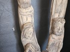 Vtg Hand Carved Wood Nativity Sculpture, signed — photo 8