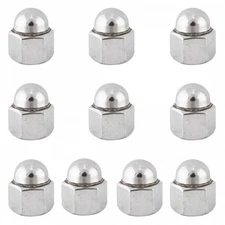 Sunlite Chromoly 3/8x26T Axle Nuts - Durable Bike Hub Components (Sold in 10)