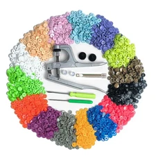 Plastic Snaps with Snap Pliers, 360Set T5 KAM Snaps  Fasteners Kit, No-Se