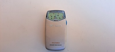 Philips AE6370 Vintage AM/FM Mini Stereo Pocket Radio, funktionsfähig