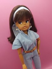 Sindy Doll KK Customised Repaint Wearing Authentic Vintage Sindy Jumpsuit