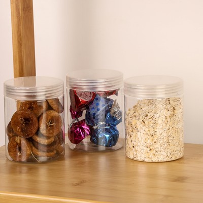 Set 20 Barattoli Plastici Trasparenti 310ml Con Coperchio Ermetico - Per Alimenti E Fai Da Te - 2