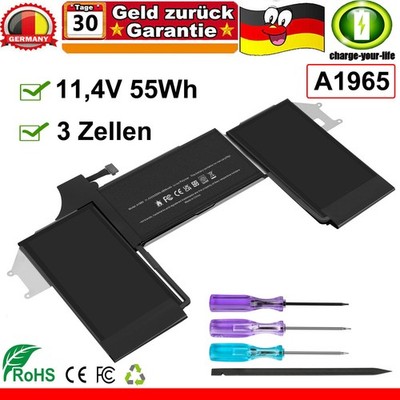  Akku Für A1965 Battery for Apple Macbook Air 13'' A1932 2018 2019 A2179 2020 NEU