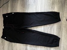 True Religion Men's Black Jogger Activewear Pants L Drawstring Tapered