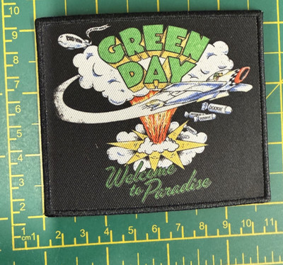 Green Day Welcome To Paradise Logo Sew Or Iron On Patch Officially Licensed