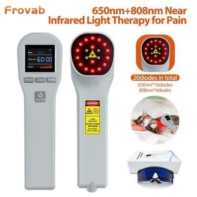  LLLT Laser Therapy for Human/Pets 808nm Red Light Physiotherapy for Pain Relief