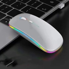 High Quality Wireless 2.4Ghz Mouse BT Comfortable Rechargeable LED Mouse for...