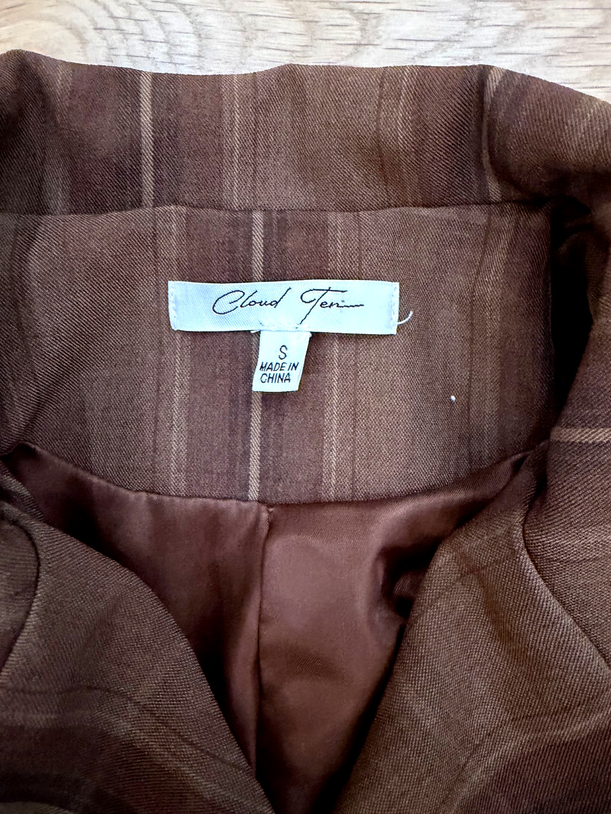 Cloud Ten Cropped Brown Jacket - Double Breasted … - image 4