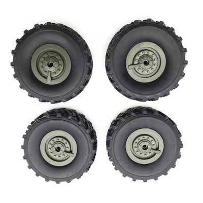 4Pcs Original Rubber Wheel Tire Replacement for WPL B-36 B36 RC Car Ural Truck d