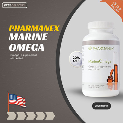 Marine Omega, Omega-3 Fatty Acids & Krill Oil Supplement 120 Softgels
