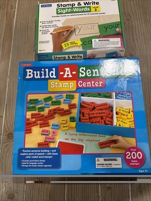 Lakeshore Build A Sentence Stamp Center TT339 & Stamp Write Sight Words Level 2