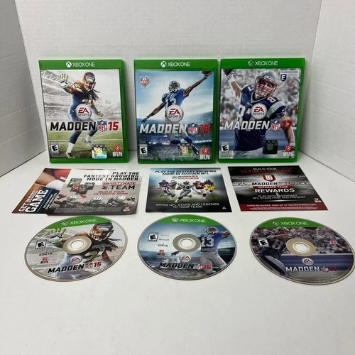 Madden NFL 15 16 17 Xbox One Video Game Bundle