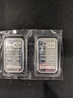Two - Johnson Matthey 1 oz Silver Bar .999 Fine Silver – Sealed – JM