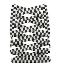 Premium Checkerboard Pattern Flat Shoelaces