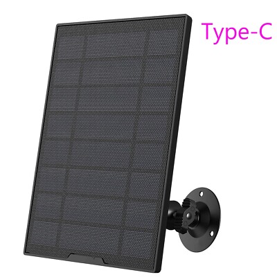 ieGeek Type-C Port Solar Panel for Outdoor Security Camera Home Battery CCTV Cam
