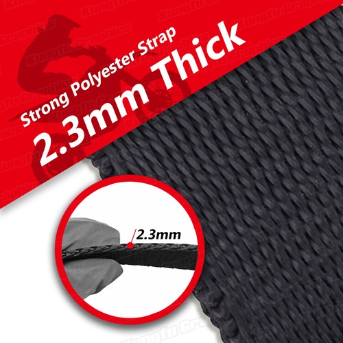 Rear Pulling Strap Belt for KXF250 RMZ250 Dirt Bike Ramp Towing Adjustable Black - Picture 7 of 8