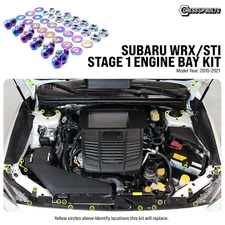 Dress Up Bolts Stage 1 Titanium Hardware Engine Bay Kit - Subaru WRX/STI (2015-2