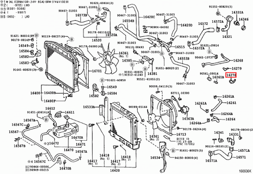 Genuine LandCruiser 80 79 78 75 70 100 76 Series 1HZ 1PZ 1HD Water By-pass Pipe - Picture 7 of 20