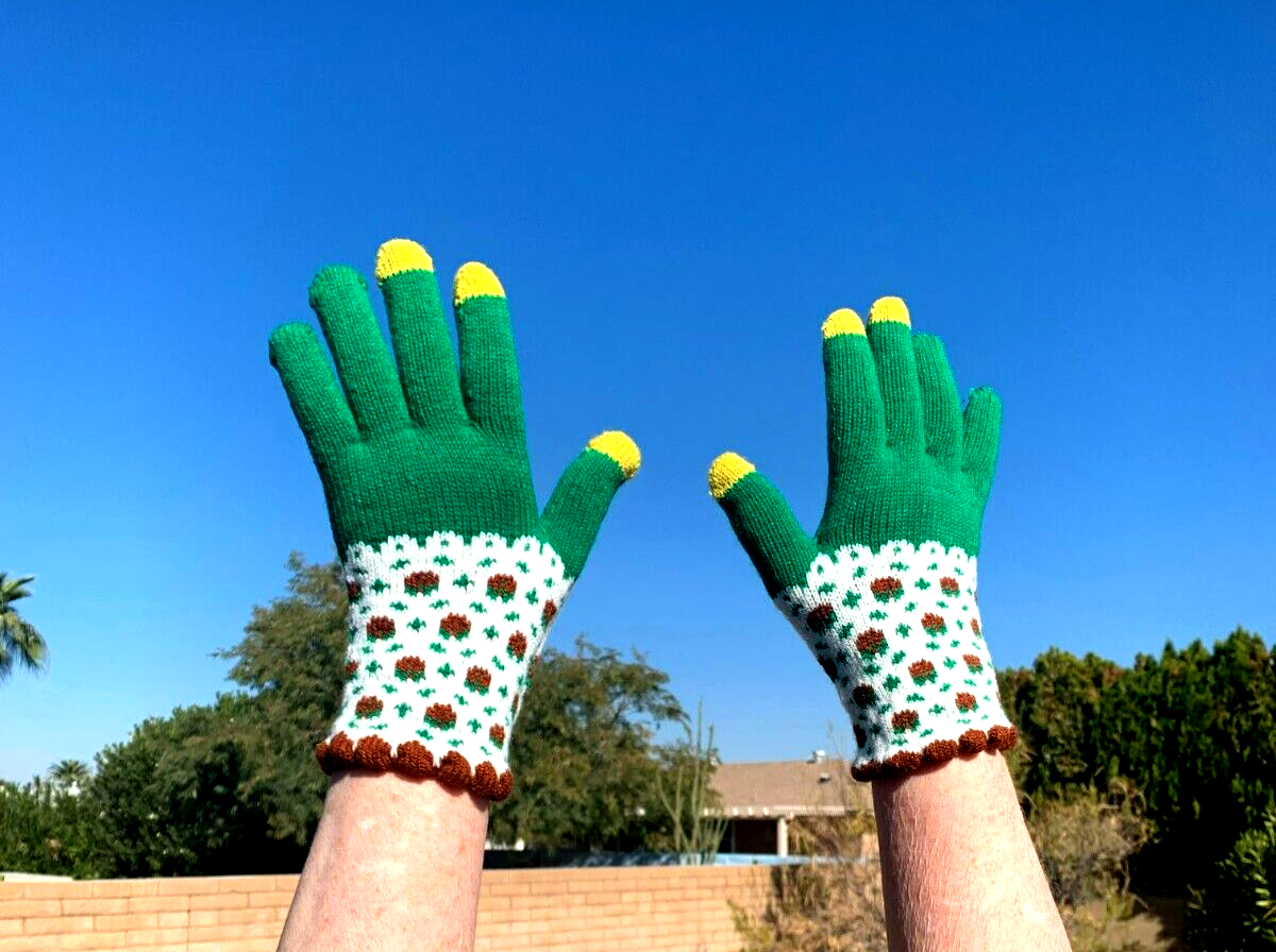 Women's Winter Gloves Cute, Soft & Fuzzy Colorful Print Warm eBay