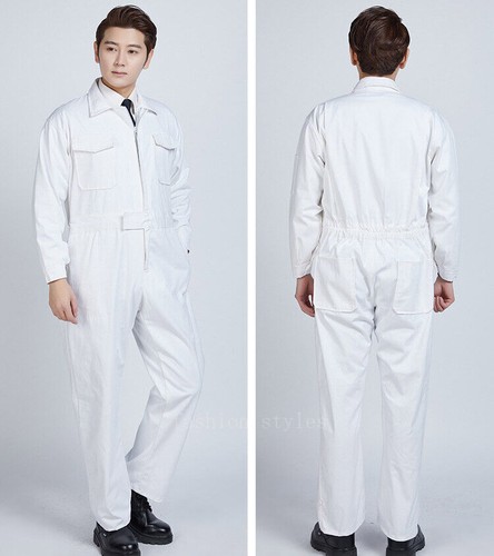 Workwear Coveralls Mechanic Uniform Work Overalls Jumpsuit Cotton Pant Unisex - Picture 19 of 27