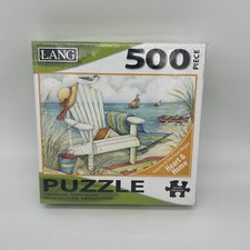 Lang Jigsaw Puzzle 500 Pieces 24"X18", Just Beachy, New - Sealed