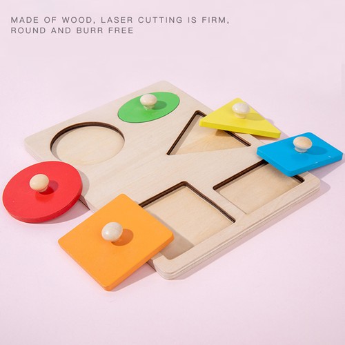 Montessori Multi Shape Wooden Puzzle Preschool Educational Montessori Toys - Picture 11 of 16