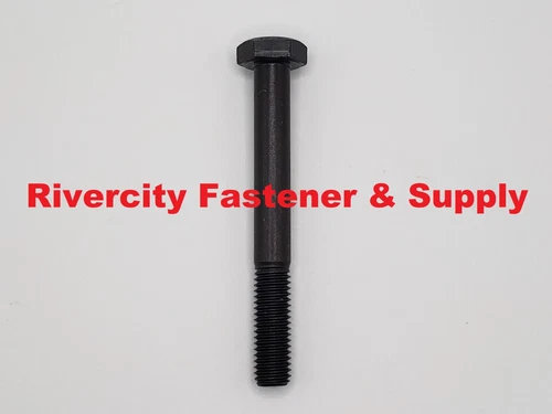 M10-1.5x85 Hex Head Cap Screws / Bolts M10x1.5x85 Black Oxidel 10mm x 85mm - product listing photo