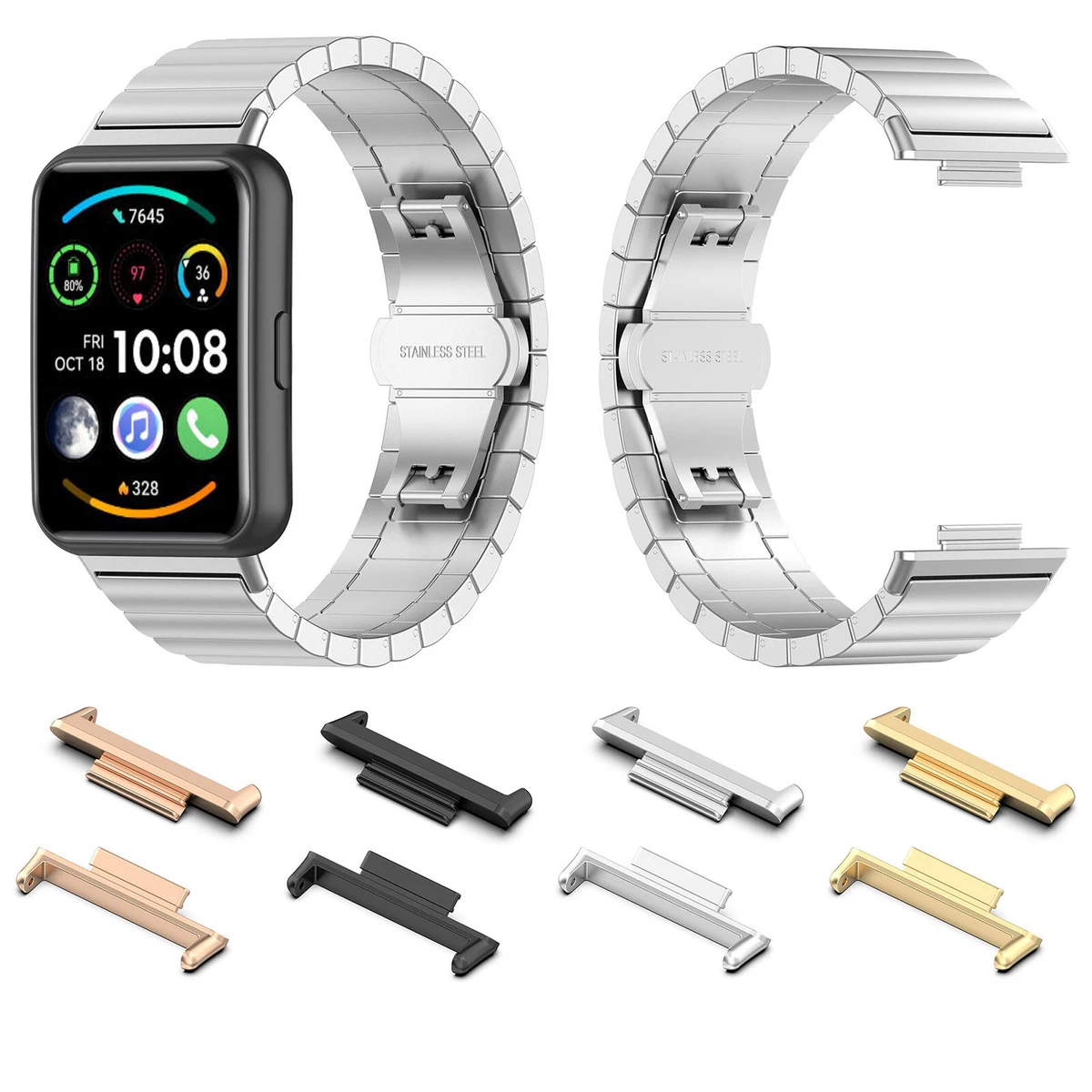 For Huawei Watch Fit2 Active Classic Elegant Strap Connector Band