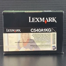 Lexmark C540A1KG Black Toner Cartridge - New Sealed - Printer Ink