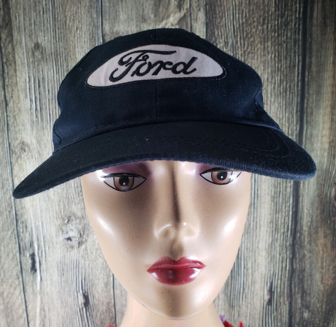 Ford Motor Co Patch Script Baseball Cap Blue Embr… - image 1