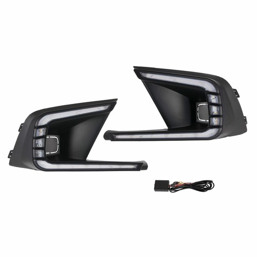 For Honda Civic 2021 2022 LED DRL Daytime Running Light Fog Lamp w/ Turn Signal - Picture 11 of 12