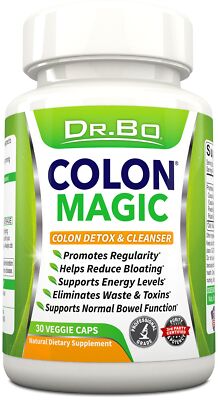 Colon Cleanse Detox Formula - Natural Bowel Cleanser Pills for Intestinal Blo...