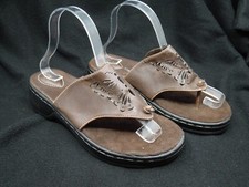 Women's Size 8.5 - Flexisole - Brown Thong Sandals "Choppie" Slip-On  A18 