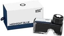 Montblanc  Fountain Pen  Ink Midnight Blue In Inkwell New In Box 60ml 128186