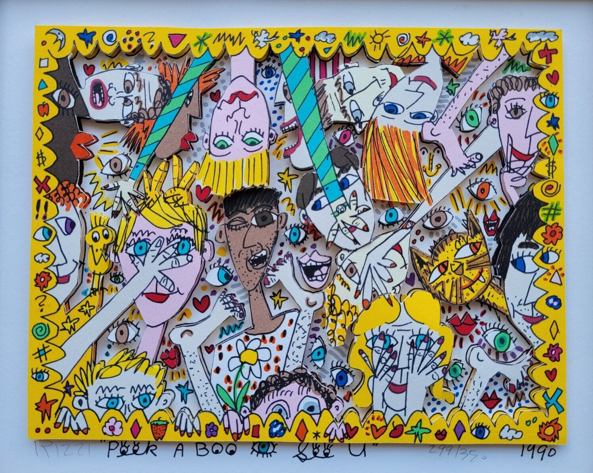James Rizzi 3D Original Autographed Handnummeriert 