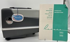 Vintage 1960  s Revere 505 Slide Projector 35mm Bantam 1.5x1.5  Excellent Cond