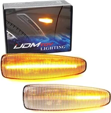 CLEAR Sequential Amber LED Side Marker Light For Mitsubishi Lancer Evo X Mirage