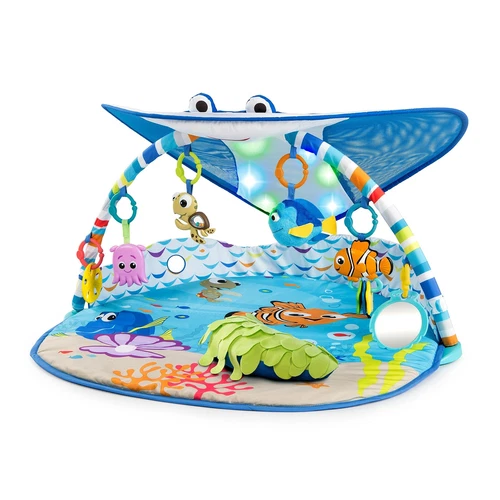 Bright Starts Disney Baby Finding Nemo Mr. Ray Ocean Lights & Music Gym, Ages...