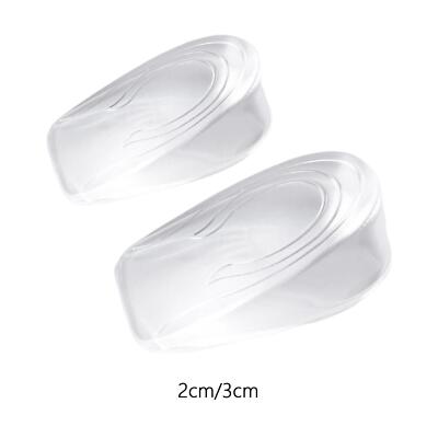 2x Fersenlift Einsatz elastisches Kissen unsichtbar halbe Erhöhung Einlegesohle für Stiefel
