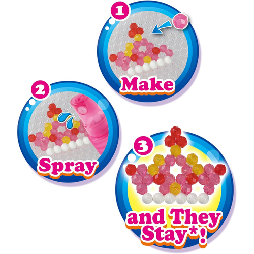 Aquabeads Sparkly Accessory Art & Craft Bead Kit Set 300 Beads New Childrens Toy - Picture 2 of 6