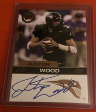 2003 Press Pass Football Justin Wood RC AUTO  PORTLAND STATE VIKINGS