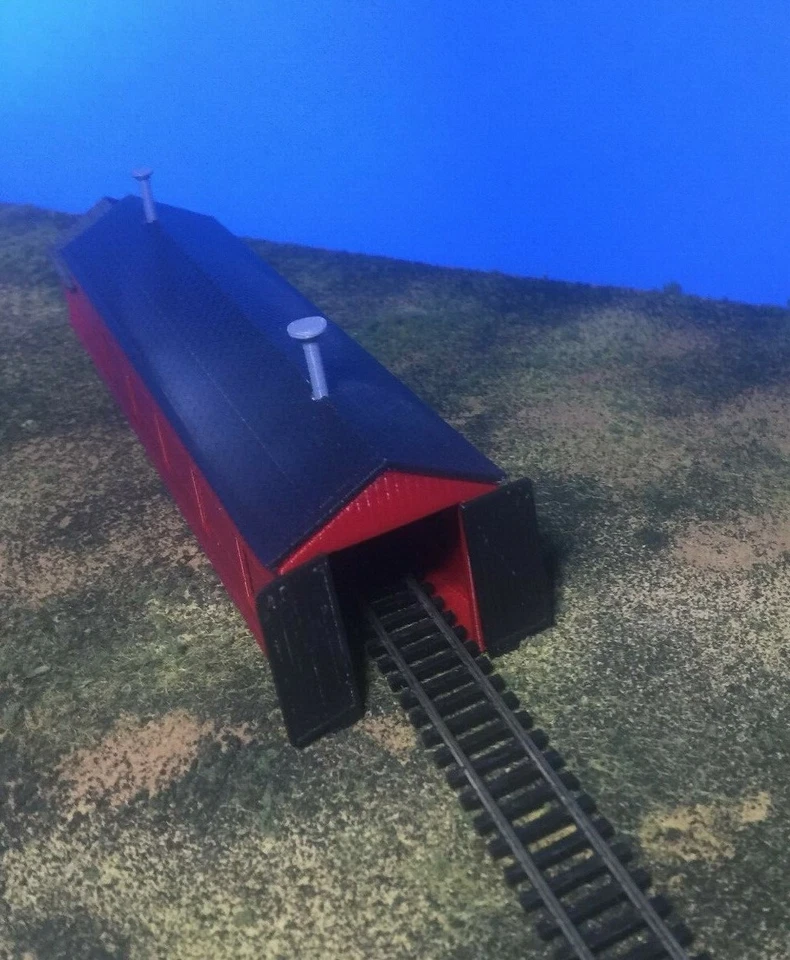 Engine Shed House with Office - N Scale Building 1:160 - Modeled in COLOR! USA - Image 3 of 4