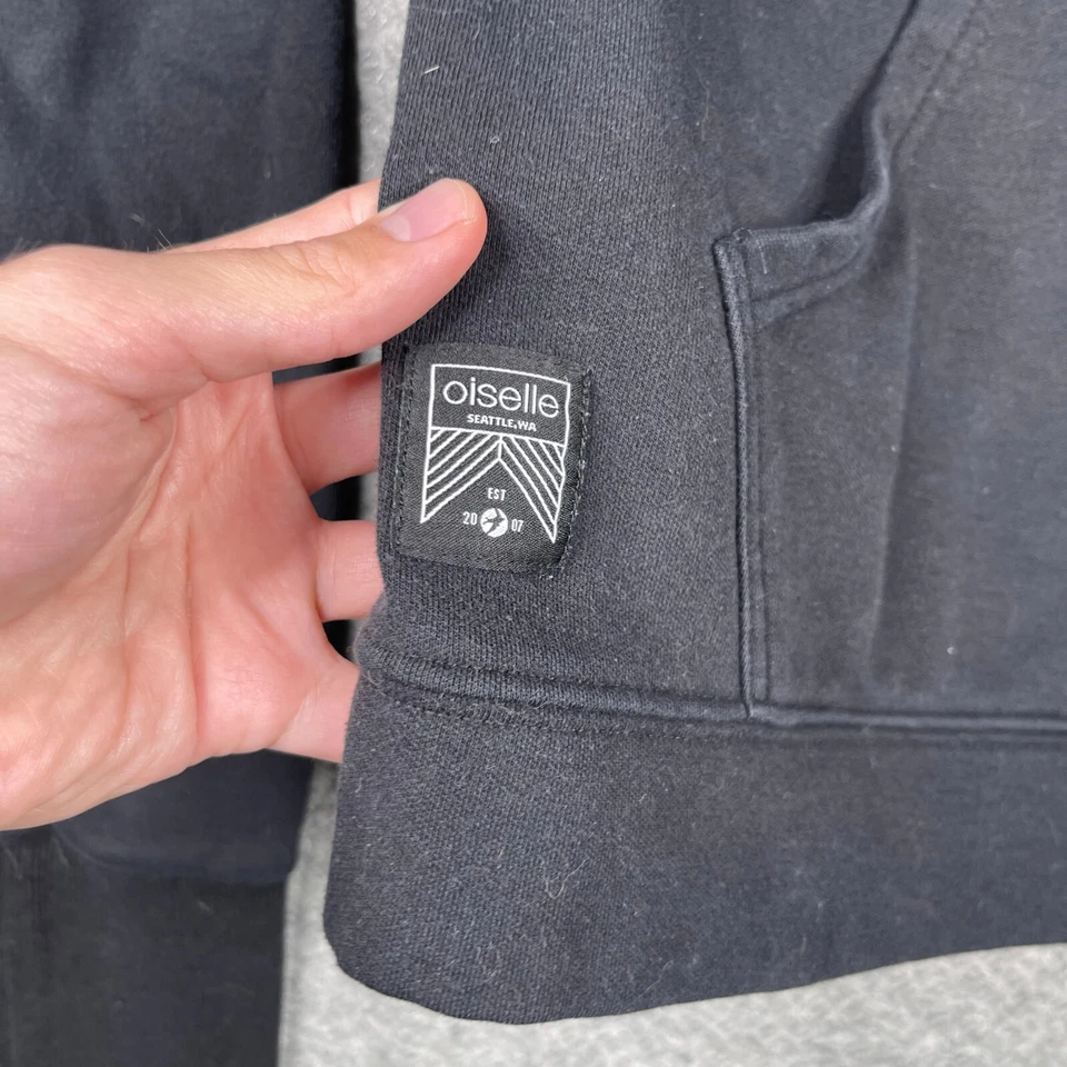 Oiselle Hoodie Womens Small S Black Pullover Sweatshirt Outdoors Sweater Seattle - Image 2 of 4